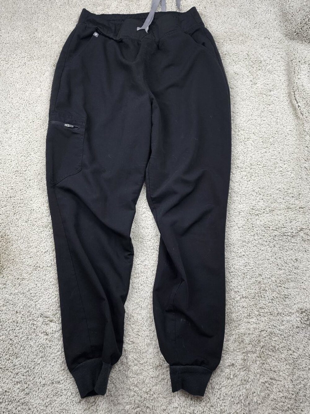 FIGS Hospital Nursing Scrub Jogger Black Womens Size Large Tall L/T Tapered USA